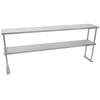 Catering Stainless Steel Table Commercial Overshelf Kitchen Prep Bench Shelves