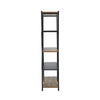 Slim Waist Shape Bookcase LivingRoom Rustic Display Shelves Storage Unit Divider