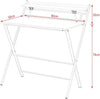 Foldable Computer Desk 2 Tier Laptop Table Space Saving Home Office