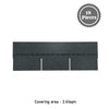 18pcs Black 3 Tab Asphalt Shingles Self Adhesive Bitumen Roofing Shingles 2.61m²