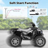 Kids Ride on Car 24V Soft Start Electric Vehicle with LED Lights-Black