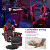 Massage Gaming Chair Height Adjustable Swivel Racing Video Gaming Recliner