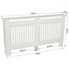 Small Medium Large Radiator Cover Vertical Slatted Grill Wooden Heating Cabinet