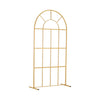 2M Gold Metal Wedding Arch Frame Backdrop Stand Flower Balloons Window Rack Arch