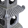 Garden Patio Pavilion Water Feature Solar Outdoor Fountain with Lights Waterfall
