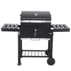 Large Grill Smoker Charcoal Barbecue BBQ Portable Outdoor Garden Cooking Trolley