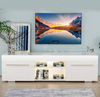 High Gloss White TV Stand Cabinet Unit Doors Storage with RGB LED Cupboard