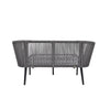 Garden Sofa w/ 2 Cushions Upholstery Outdoor Sun Lounger Balcony Furniture Set
