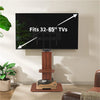 Industrial TV Floor Stand 33-65inch LCD LED Height Adjustable W Shelves
