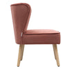 Scallop Back Armchair Cocktail Sofa Accent Seat Living Bedroom Cafe Lounge Sofa