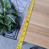 3 PCS Modern Breakfast Bar Dining Table and 2 Stools Set Metal Frame UKES
