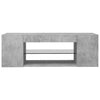 TV Cabinet with LED Lights Concrete Grey 90x39x30 cm