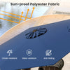 Large Table Umbrella w/ Push Button Tilt & Crank Handle-Navy