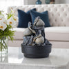Indoor Desktop LED Water Feature Fountain Home Decor Polyresin Waterfall Statues