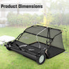 Tow-Behind Lawn Sweeper w/ 0.74 M3 Large-Capacity Hopper Bag