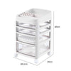 Rolling Cosmetic Case Makeup Trolley Brush Storage 3/4/5/6 Drawers Organiser Box