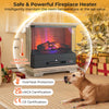 27” Freestanding Fireplace 2000W Electric Fireplace Heater W/3-Level Vivid Flame