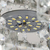 Crystal LED Modern Ceiling Chandelier Lamp Pendant Light Flush Mount Living Room