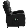 Recliner Chair Heated Electric PU Leather 8Point Massage Sofa Armchair W/ Remote
