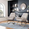 Modern Velvet Upholstered Rocking Chair Bedroom Lounge Recliner Rocker Armchair