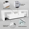 TV Stand 160cm High Gloss TV Unit Cabinet Sideboard With LED Light & Drawers