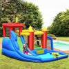 7-in-1 Inflatable Water Park Kids Bounce House w/ Slide & Climbing Wall Bouncer