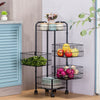 Tiered Kitchen Food Veg Storage Bathroom CaddyRack Organise Fruit Trolley Basket