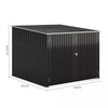 Outdoor Garden Storage Shed Bike Metal Pent Tool Shed House Can Put 2-4 Bicycles