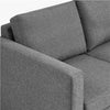 3-Seater Sofa 189CM For Living Room Fabric Upholstered Couch, Light Grey