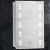 LED Lights Bathroom Mirror Cabinet with Shaver Socket/Clock/Demister Pad/Sensor