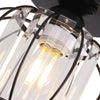 Rustic Flush Mount Ceiling Lantern Light Lampshade Pendant Lamp Hallway Bedroom