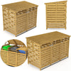 2/3 Doors Wood Wheelie Bin Store Cupboard Garden Outdoor Dustbin Storage Shed UK