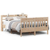 Bed Frame with Headboard 150x200 King Size Solid Wood Pine M4G6