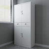 Filing Cabinet Steel Lockable Storage Cupboard Shelves Drawers Office Grey