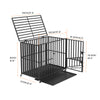 38inch Large Dog Cage Thicken Steel Crates Kennel Home Yard Garden Carrier