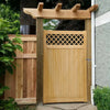Wooden Garden Gate Pedestrian Fence Porch Privacy Latch Panel Decor 90x180cm