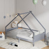 Kids Playhouse Platform Children Kid Treehouse Bed Frame Solid Wooden Bed Canopy