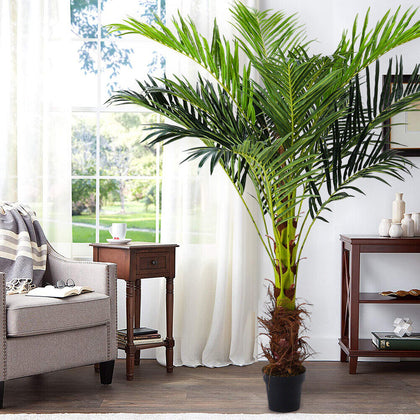 Large Realistic 6ft 180cm Areca Palm Tree Artificial Plant Garden Home Office