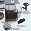 Rolling Laundry Basket Clothes Storage Laundry Hamper-Grey