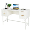 Computer Desk Home Office Desk PC Workstation Study Writing Table W/ 4 Drawers