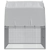 Chicken Cages 2 pcs with Roof and Door Galvanised Steel T6K1