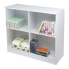 4 Compartment Cube Storage Unit Cabinet Bookcase Display Shelves Chipboard White
