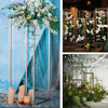 2PCS Rectangular Flower Stand Centrepiece Pedestal Metal Wedding Decorations