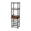 MultiTier Wood 20 Bottles Wine Display Shelves Storage Holder Free Standing Rack