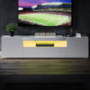 200cm High Gloss White TV Unit Stand Cabinet with RGB LED Living Room Furniture