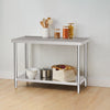 Commercial Work Bench Catering Table Stainless Steel Kitchen Prep Worktop 5 Size