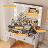 Dressing Table with LED Mirror Makeup Desk Vanity Table with 2 or 5 Drawers New