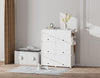 Shoe Storage Oversized 2 x 5 Tier Shoe Rack Box for 20 Pair Shoes White