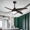 3/4/5 Blades Ceiling Fan & LED Lights Reversible Motor 52" Cooling Fan Lighting