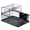 Kitchen Dish Drainer Rack Sink Washing Plates Draining Board Cutlery Cups Holder